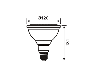 SupValue PAR38 Lamp IP65 5000K E27 - 252005
