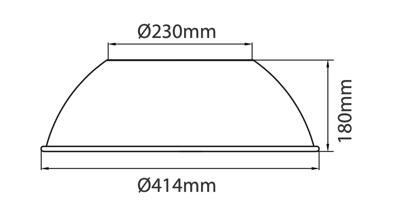 70° Diffuser Enerbay Highbay Accessory Suitable For 333324/25/34/35 333005 333015 333025 333035 333045 - 333319