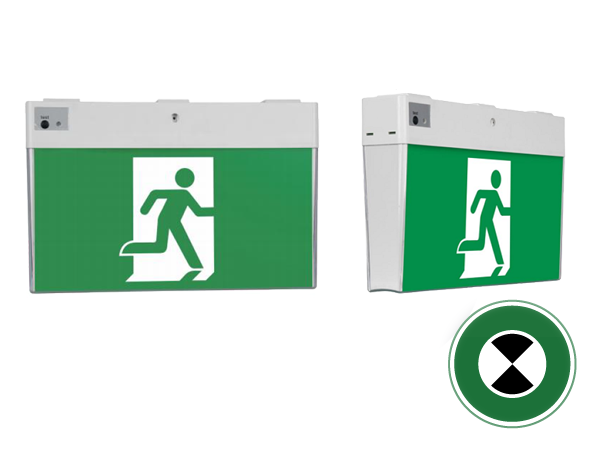 Vieway G2 Exit Sign 1.2W 24m Viewing Distance Maintained LiFePO4 - 393006