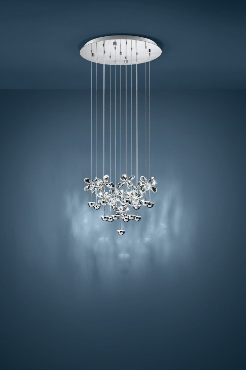 Pianopoli 37.5W LED Pendant Chrome / Warm White 93662