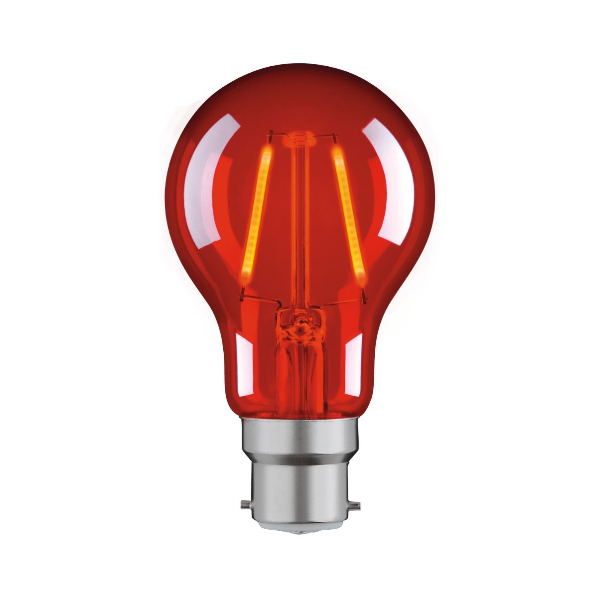 2W LED Coloured Bayonet Party Festoon Light Globes B22-Red