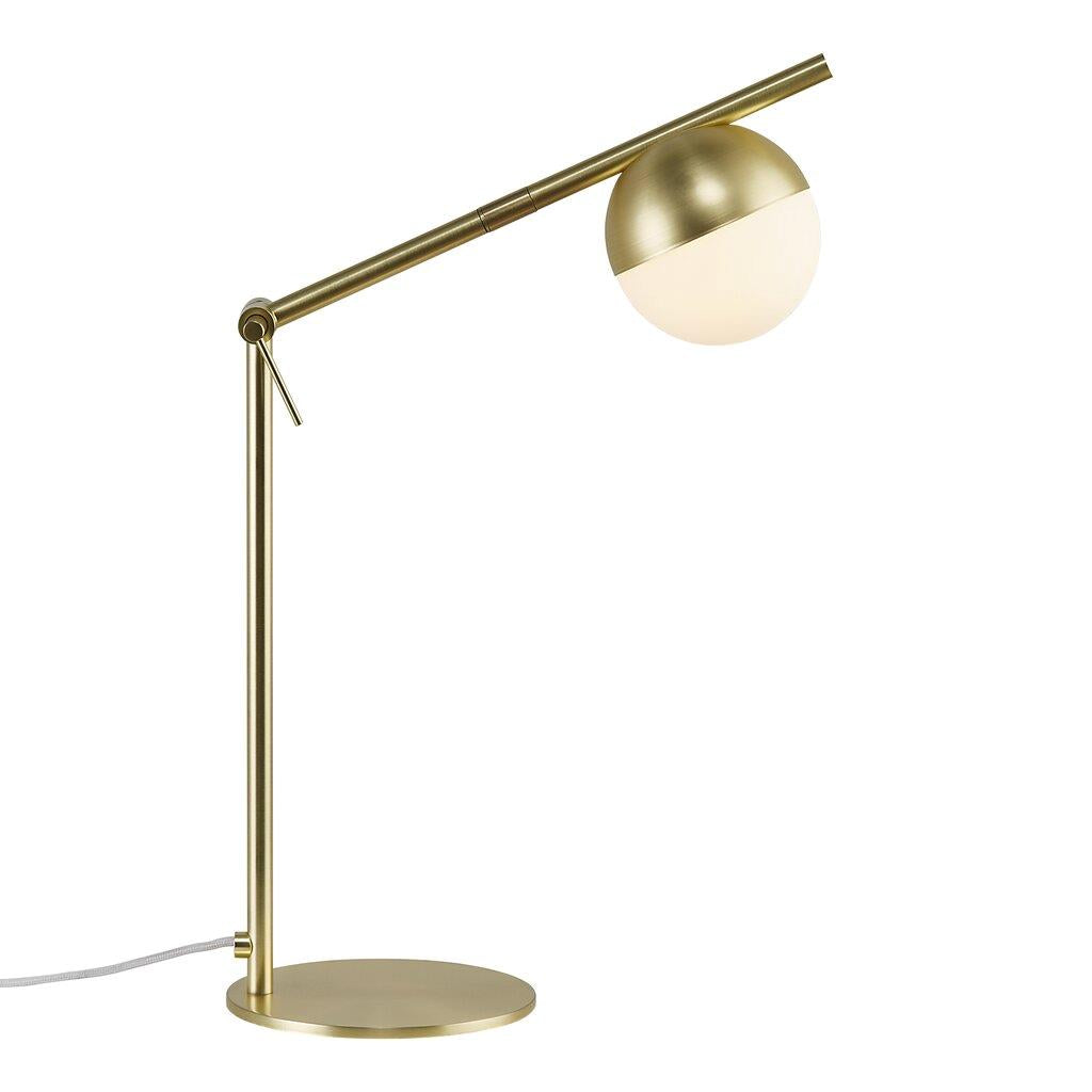 Contina Table Metal, Glass Brass, Opal - 2010985035