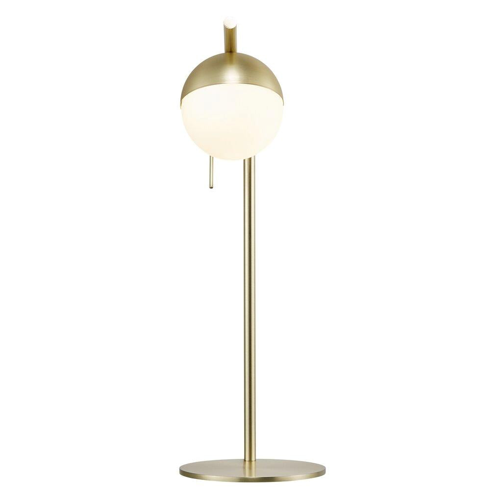 Contina Table Metal, Glass Brass, Opal - 2010985035