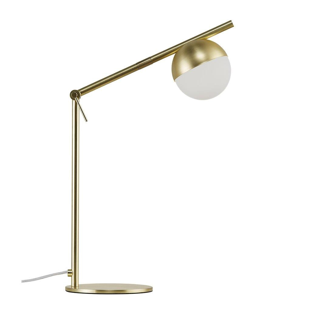 Contina Table Metal, Glass Brass, Opal - 2010985035