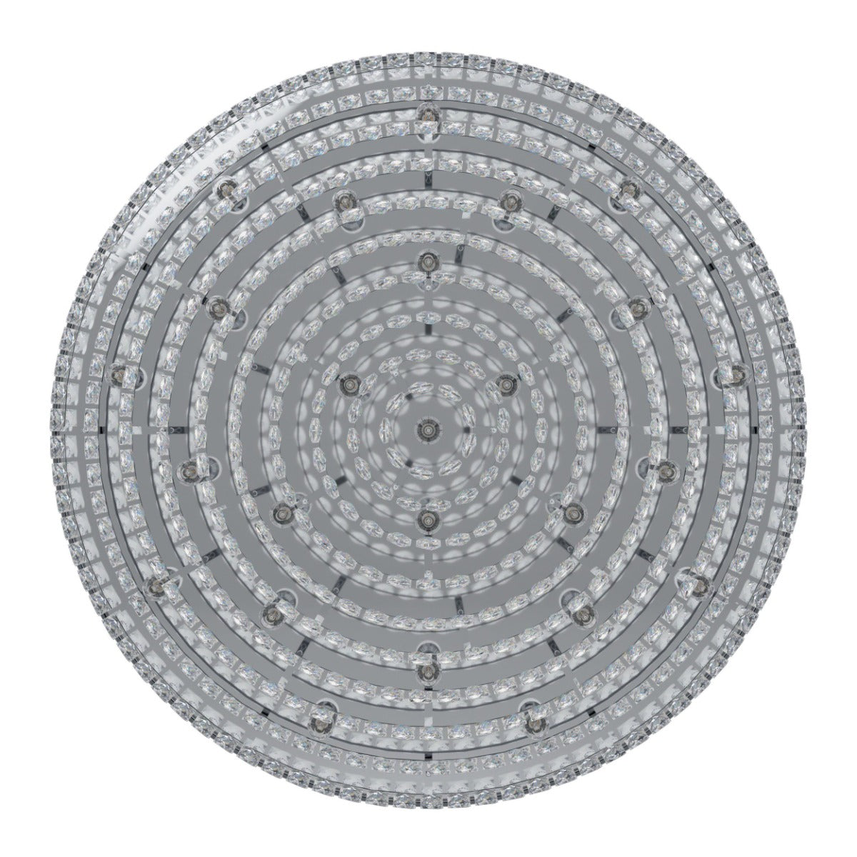 Valparaiso 1 25 Light Crystal 40W E14 Flush Mount Light Chrome 39493