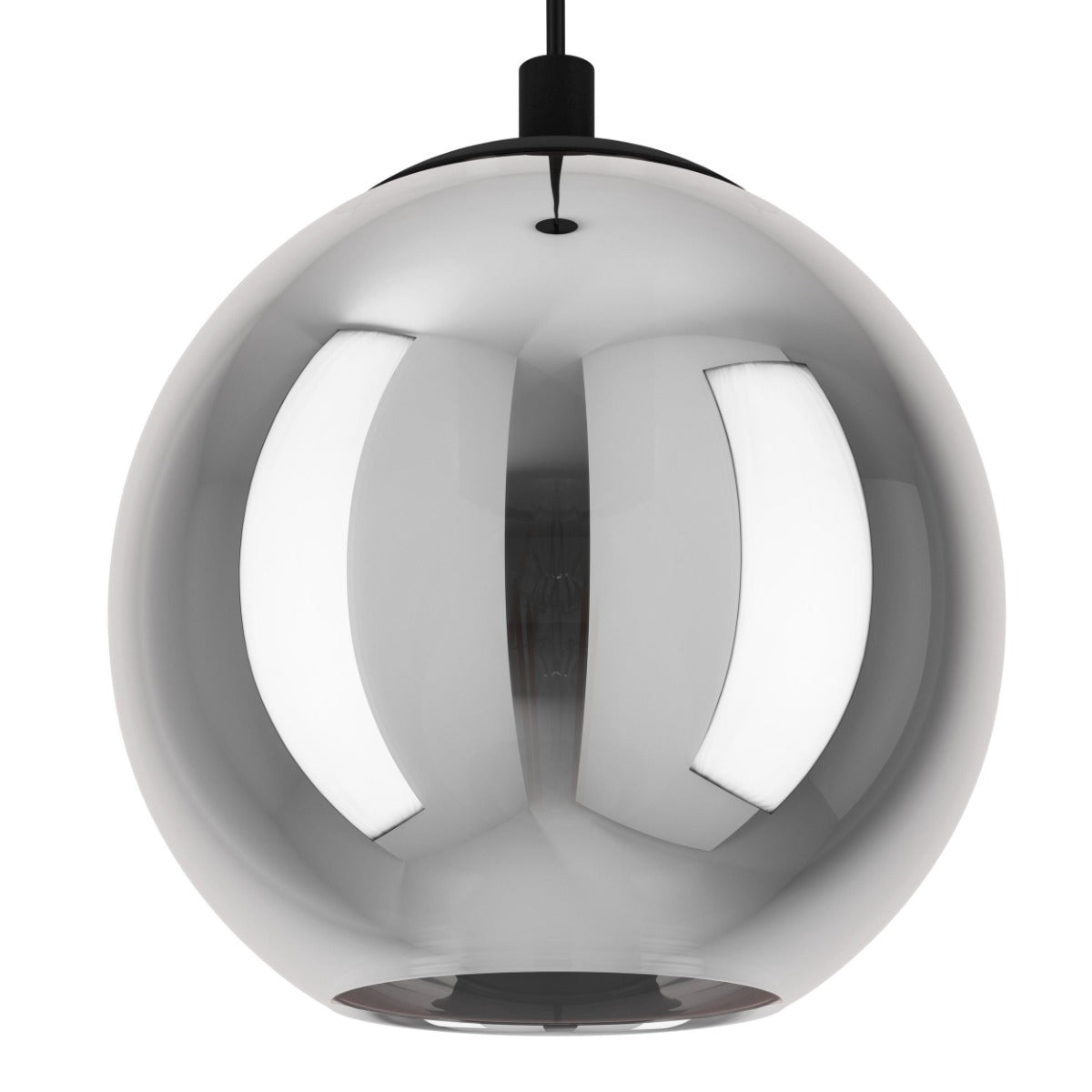 ARISCANI PENDANT LIGHT 3X40W E27 BLACK WITH BLACK TRANSPARENT SHADE 98653