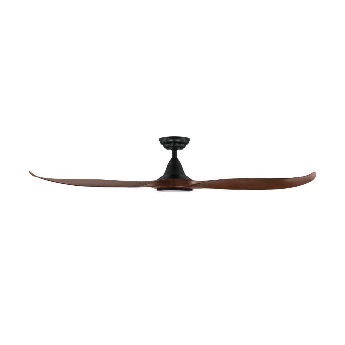 Noosa 60" 18W LED DC Ceiling Fan Aged Elm & Black / Tri-Colour - 204233