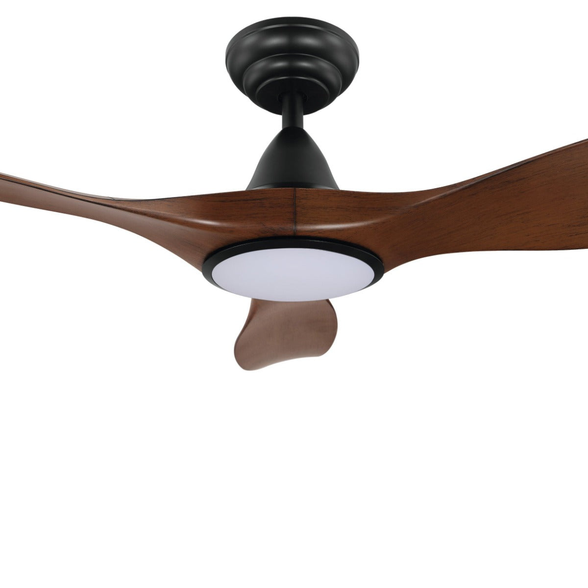 Noosa 60" 18W LED DC Ceiling Fan Aged Elm & Black / Tri-Colour - 204233