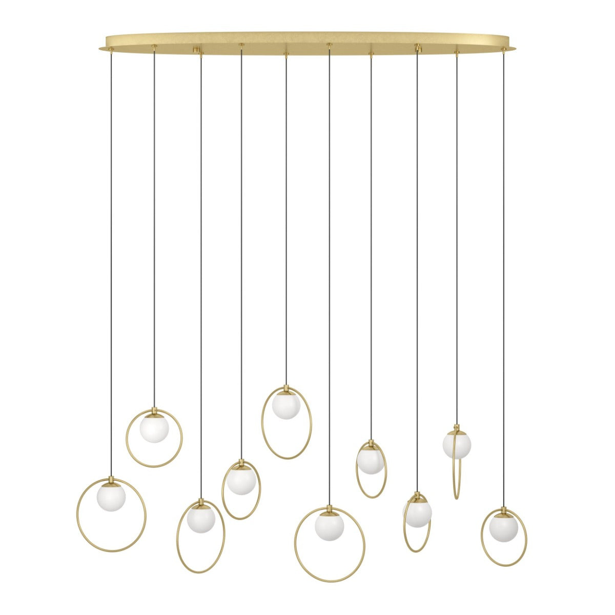 PORTOCOLOM 10X3W LED 3000K BRASS OBLONG 390347