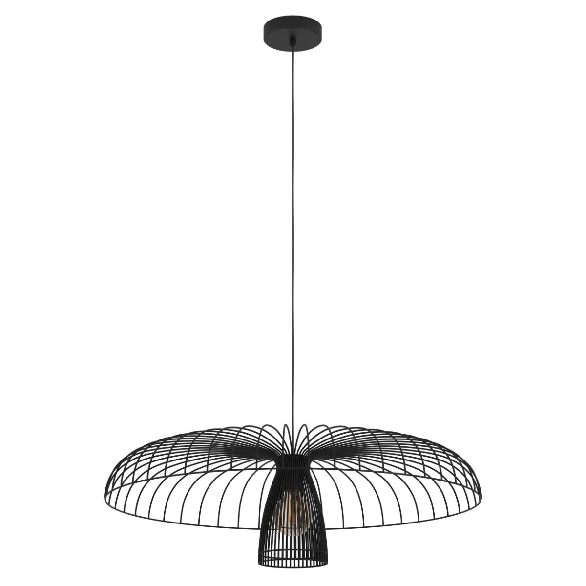 CHAMPERICO PENDANT LIGHT 1X60W E27 BLACK 390216N