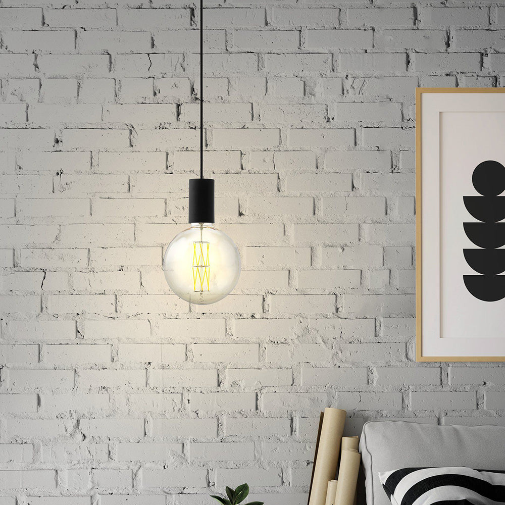 Pozueta 1 Light Pendant 40W E27 Black 98661N