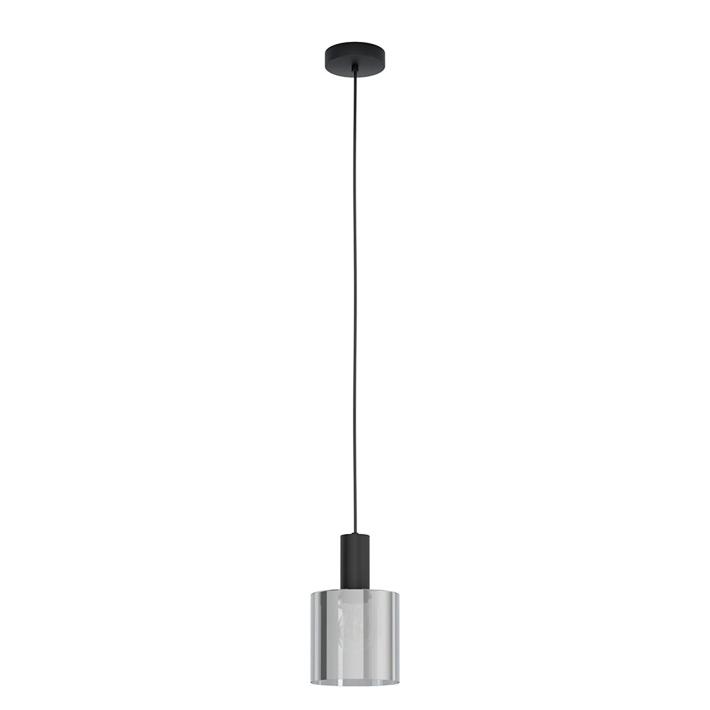 GOROSIBA PENDANT LIGHT 1X40W E27 BLACK TRANSPARENT 98752N