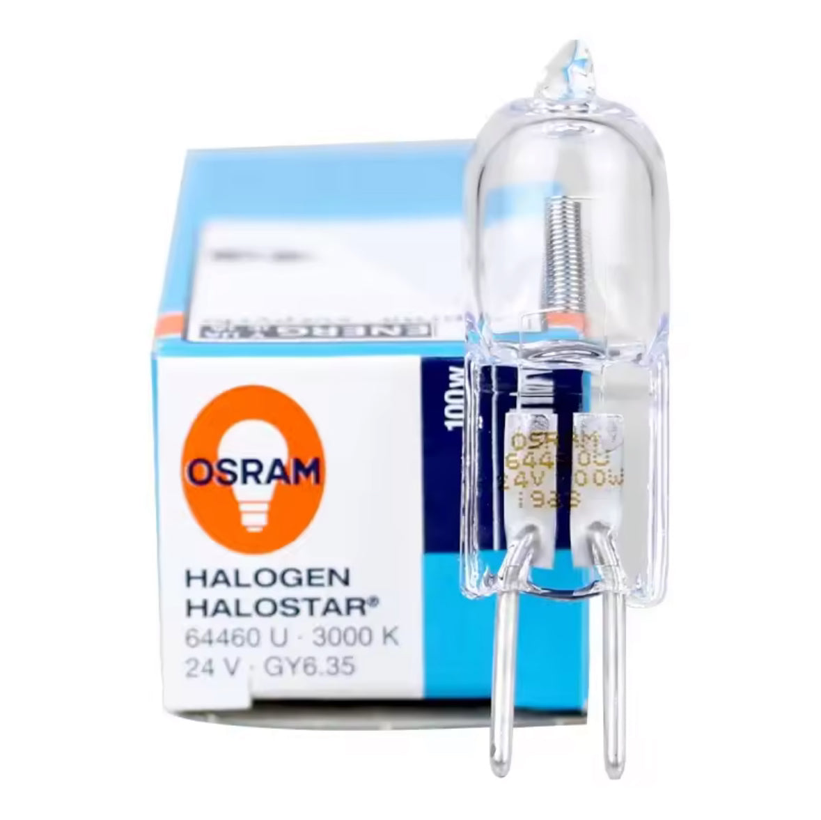 OSRAM HALOSTAR 64460 U G6.35 Halogen Capsule Globe 100W 24V 3000K