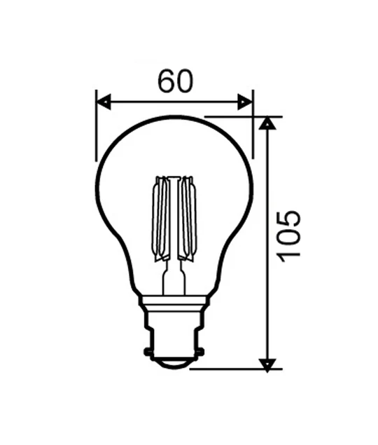 GLOBE LED BC GLS 8W 6000K FR (800 Lumens) WTY 2YR GLS38D