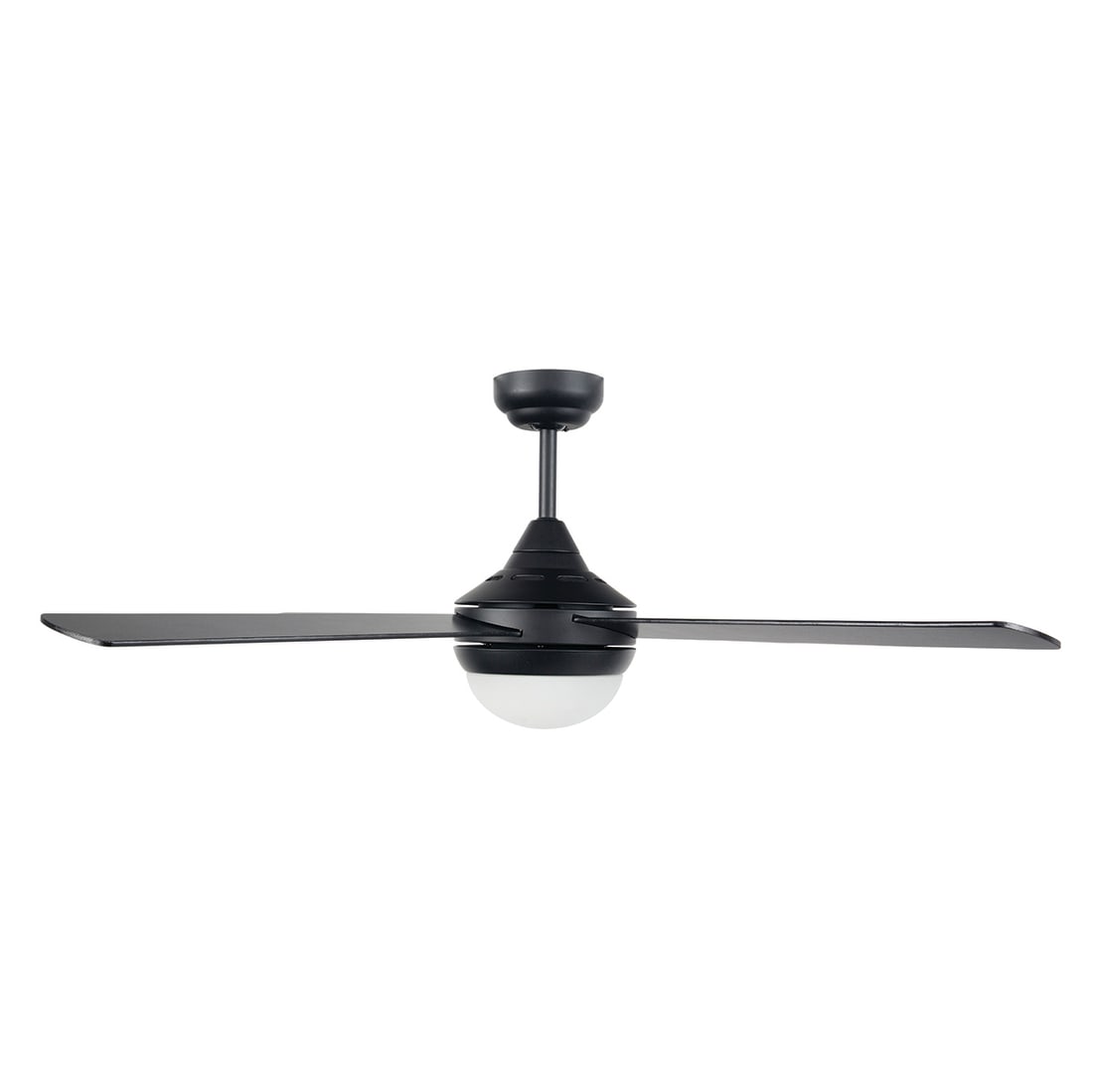 TEMPO 52" CEILING FAN WITH 2xE27 LIGHT - MATT BLACK - 20915/06