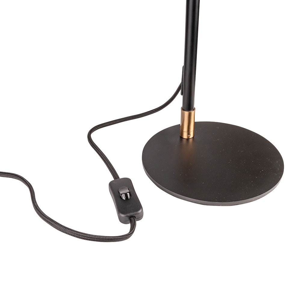 Balmoral Table Lamp Matt Black & Aged Brass A87411 Mercator Lighting