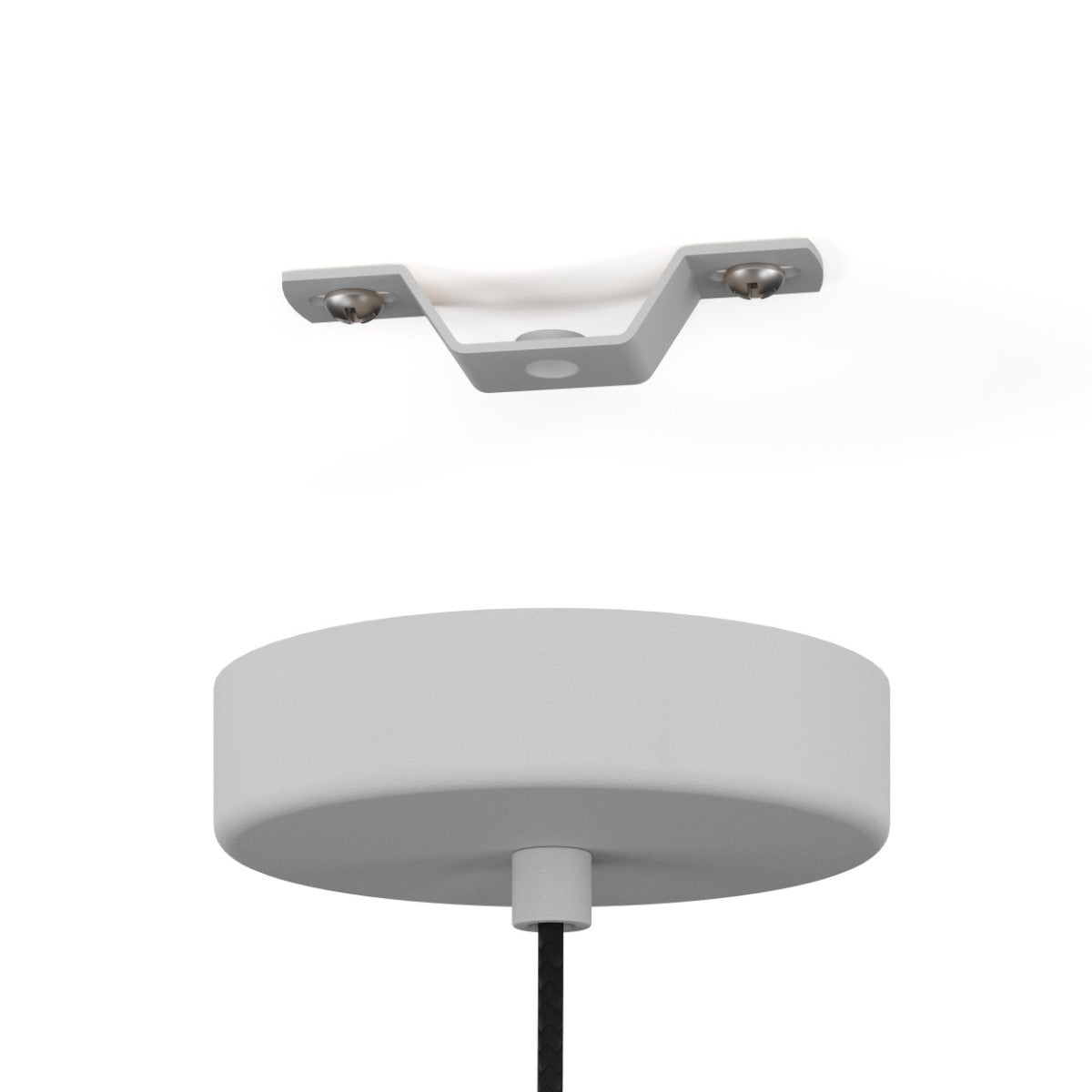 CONTRISA PENDANT LIGHT 1X40W E27 GREY 380MM 900379N