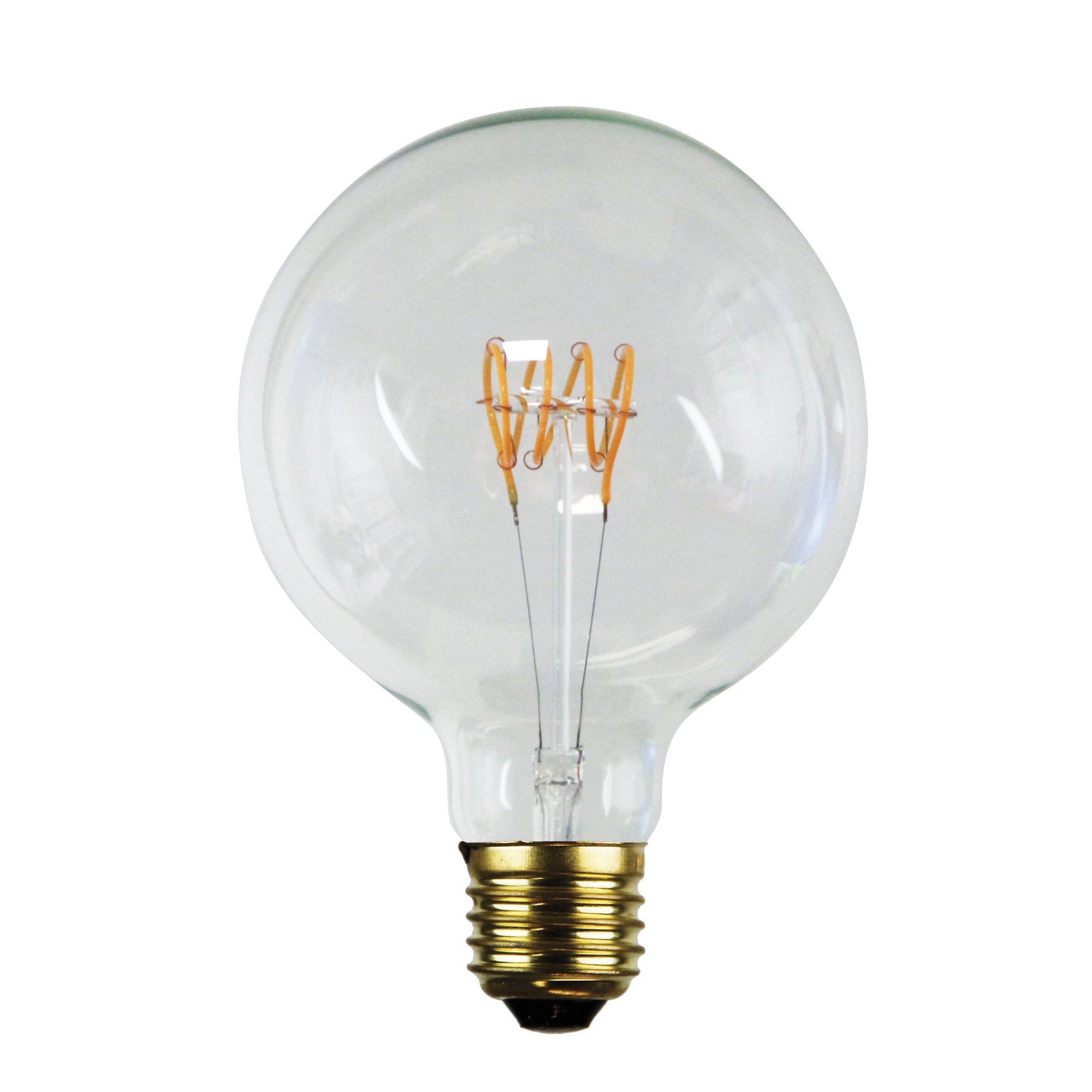 LED FILAMENT G125 SPIRAL DIMMABLE 5W E27 2200K - A-LED-24205222