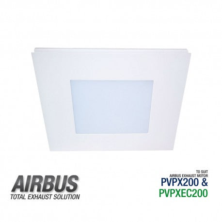 White LED Fascia for Airbus 200 High Flow Square ABGHFLED200WH-SQ