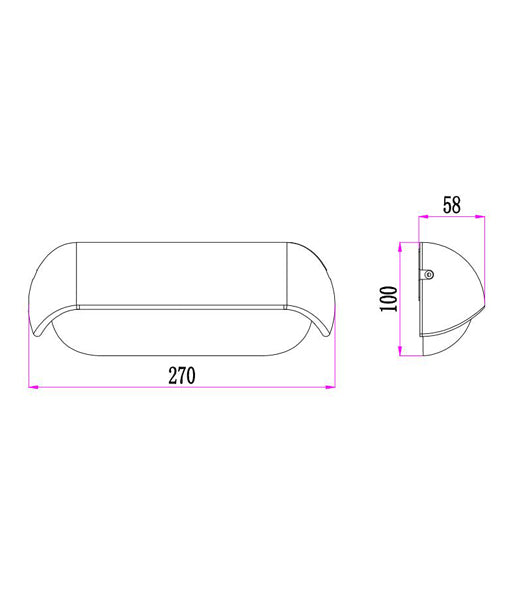 AKENTRI LED Tri-CCT Exterior Surface Mounted Eyelid Wall Lights IP65 - AKENTRI1