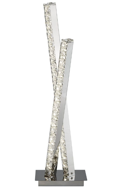 Crystal LED Detail Crossover Table Lamp AU2111-CC