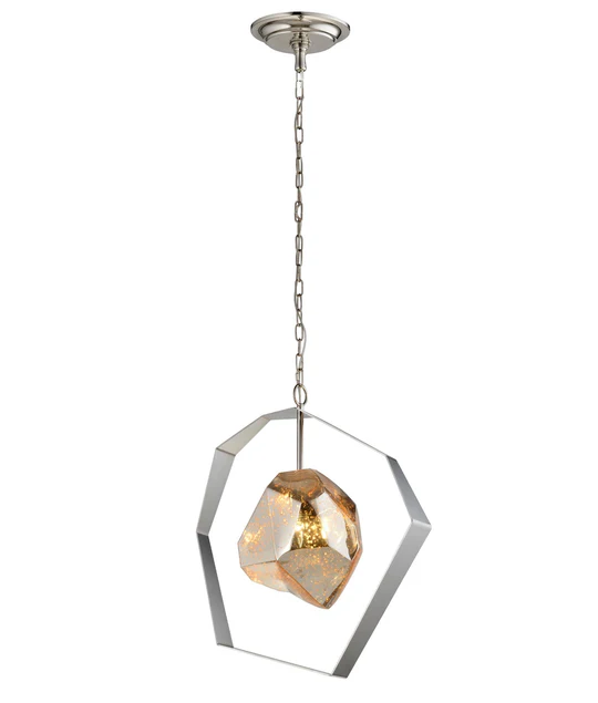 Casablanca Syss hanglamp 1-lamp zilver Casablanca Syss hanglamp 1-lamp zilver