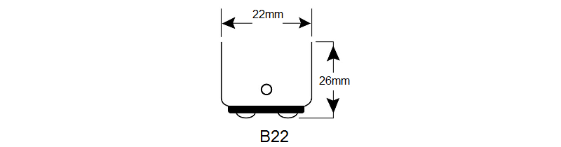 24v 40W Bayonet Globe Clear B22 REINFORCED CONSTRUCTION LAMP