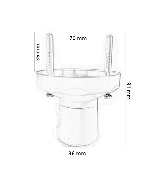 BATFIX0 Batten Fixture BC Base- BATFIX01