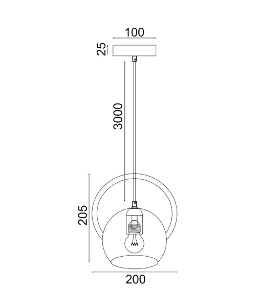 BELLA Small Dome Shape Pendant Lights- BELLA2
