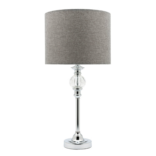 BEVERLY 1LIGHT TABLE LAMP (BEVE1TL) DARK GREY COUGAR LIGHTING