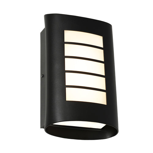 Bicheno LED Wall Light Exterior BICH1EBLK Black Cougar Lighting