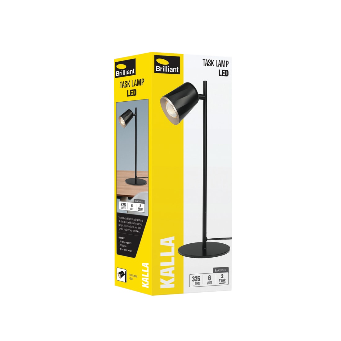 KALLA 6W LED TASK LAMP - BLACK - 21426/06