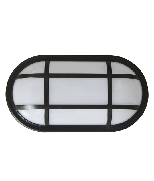 BULK Oval LED Exterior Bulkhead Lights with Optional Cage IP65- BULK12