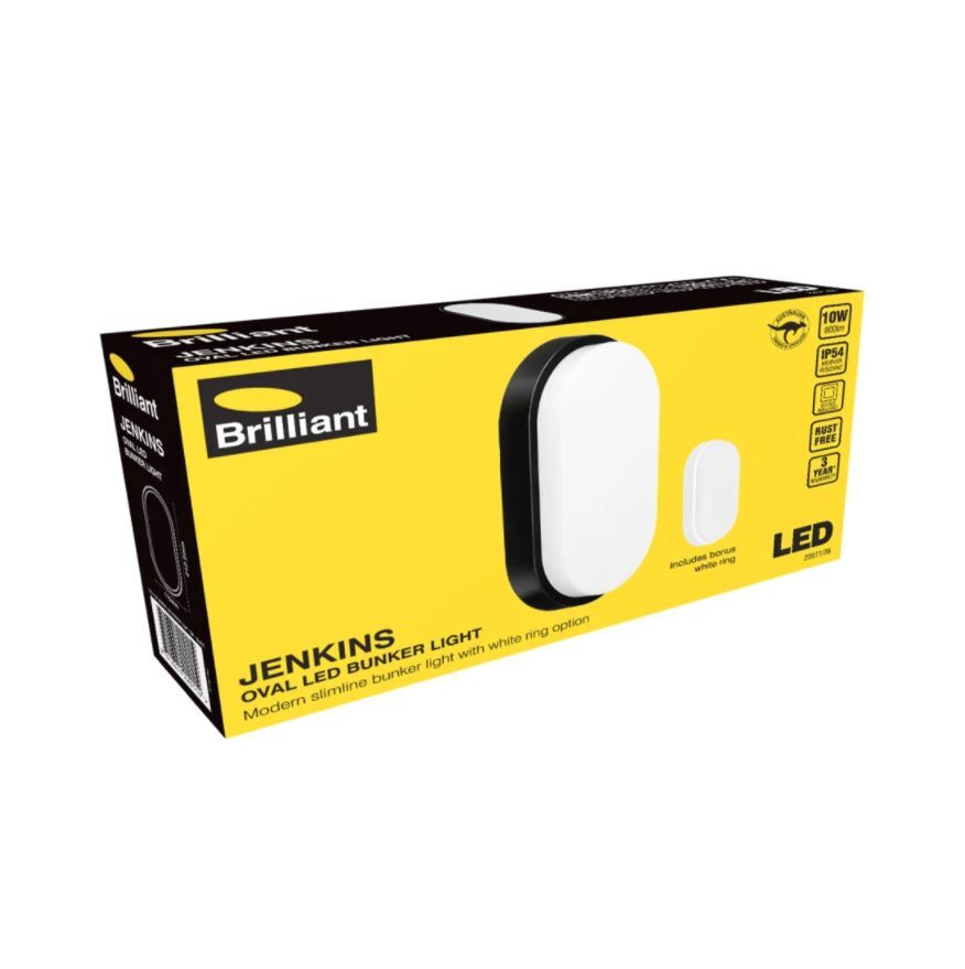 Brilliant Jenkins Oval LED Bunker Light - 22011/06