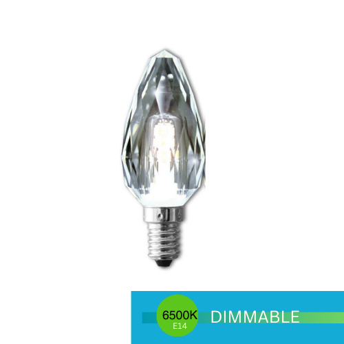 CANDLE CLEAR CRYSTAL 4W SES DIMMABLE 6500K LUS20276