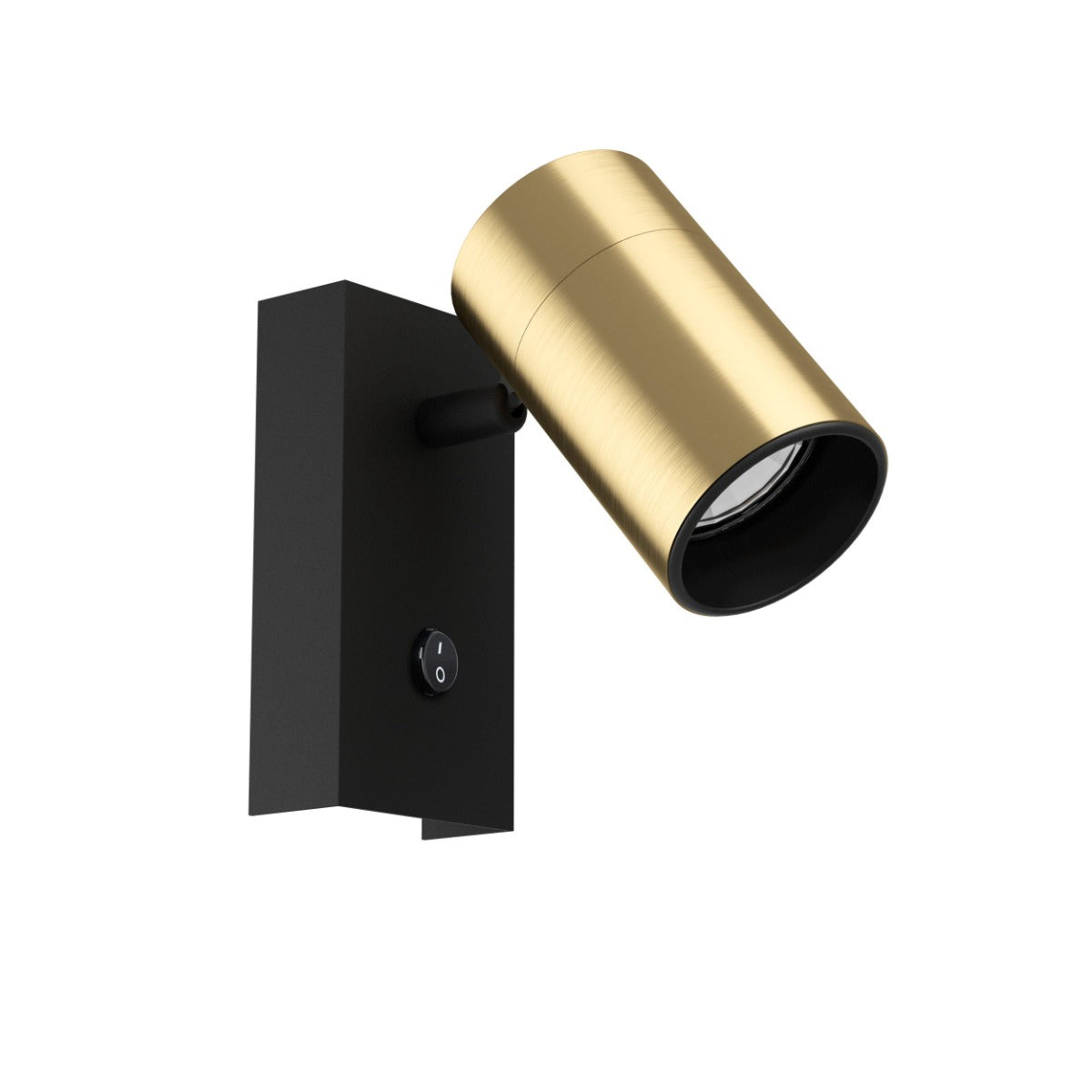 CUMARIBO SPOT 1X5W GU10 LED 4000K BLACK WITH BRASS MATT FIXTURE 390082N