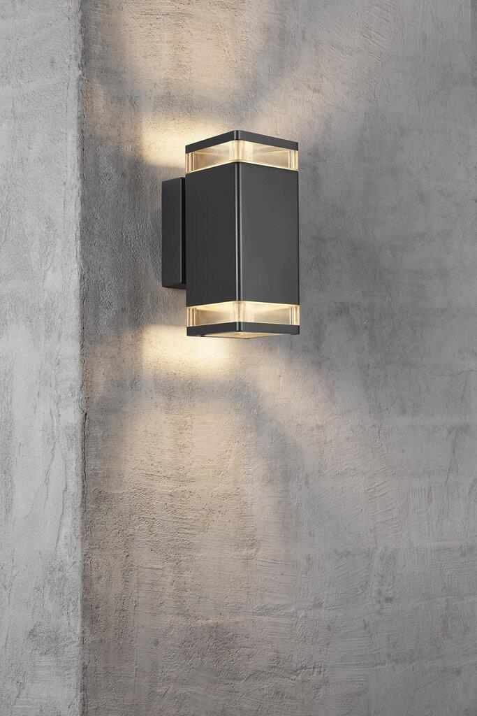 Elm Up/Down Wall Aluminium, Plastic Black, Clear - 45331003
