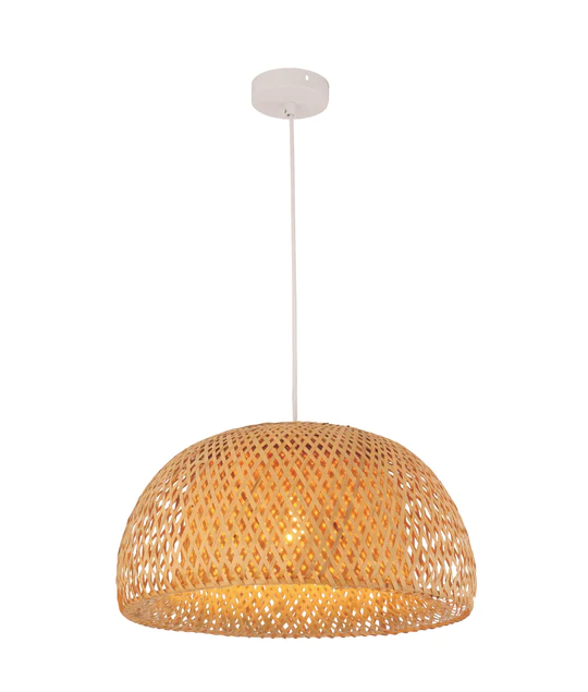 CANASTA Natural Bamboo Finish Pendant Light- CANASTA1