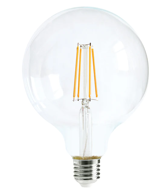 G125 LED Filament Dimmable Globes Clear Diffuser (8W)-CF25DIM