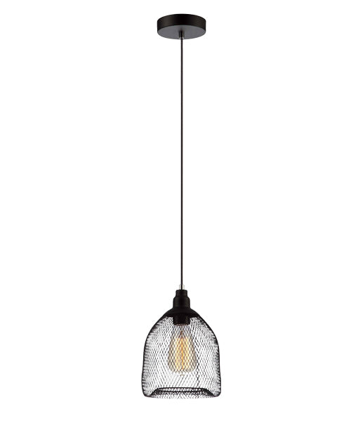 PENDANT ES 72W BLK MESH BIRD CAGE SML CHEVEUX1 Cla Lighting