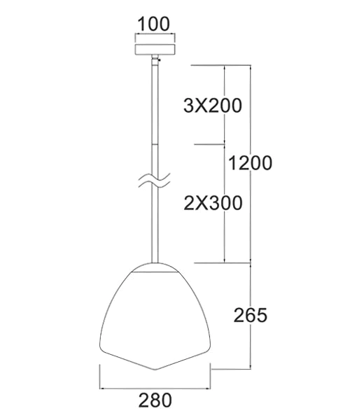 CIOTOLA Interior Tipped Medium Dome Frosted Glass Pendant Lights- CIOTOLA4