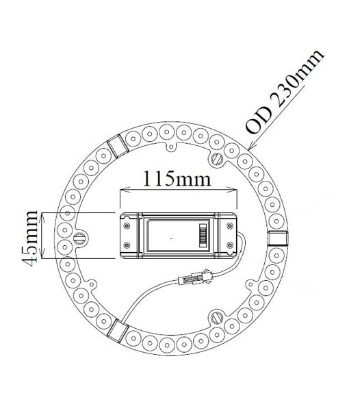 LED 24W LED Tri-CCT Oyster Conversion Kit - CKTRI03
