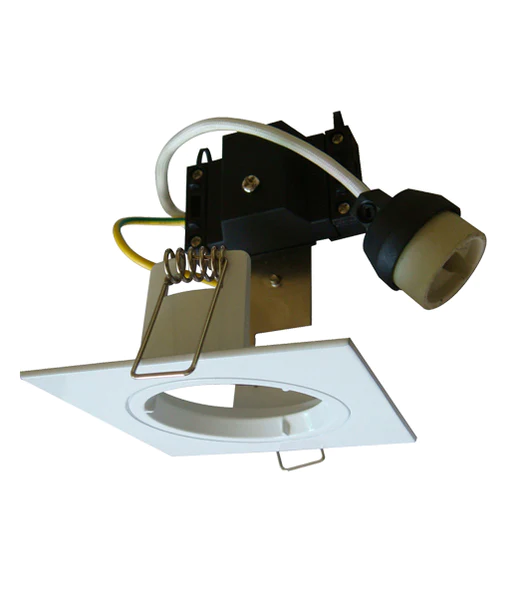 DOWNLIGHT GU10 FIXED SQUARE WHITE 70mm CLADL25S CLA LIGHTING