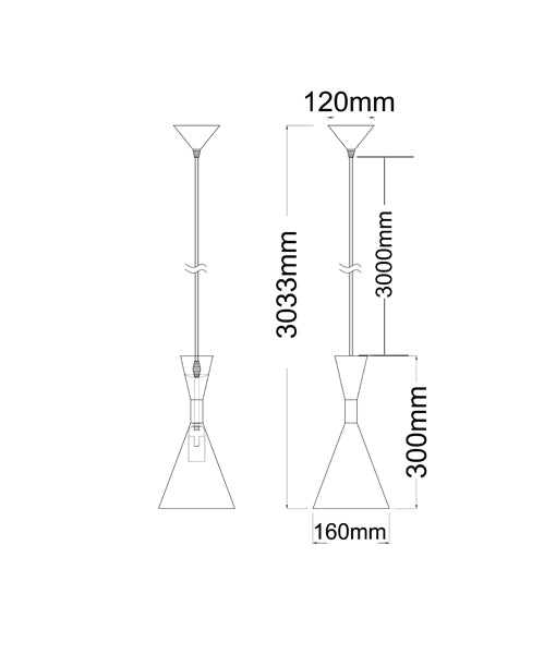 CLASSIC Cone Shape Pendant Lights CLASSIC2A