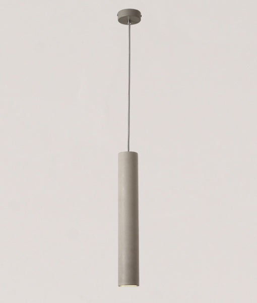 PENDANT GU10 (Max 6W LED/35W HAL) Grey CEMENT Tube COLUMNA Cla Lighting