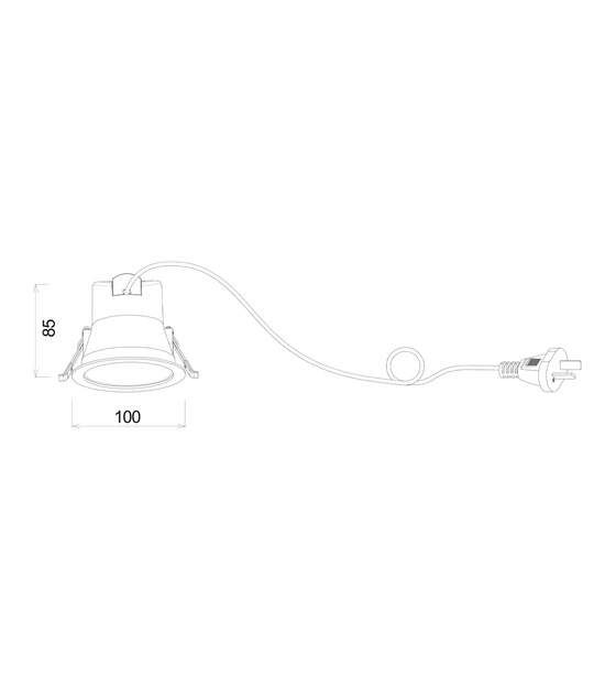 COMET: LED Tri-CCT Dimmable Low Glare Recessed Downlights IP20 COMET05