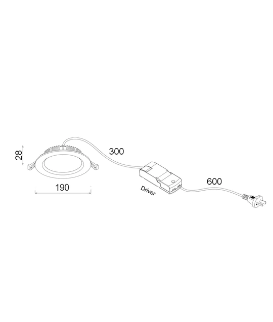 LED Tri-CCT Dimmable Fixed White Downlights (3000K/ 4000K/ 5700K) COSMOTRI04