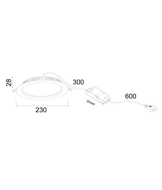 LED Tri-CCT Dimmable Fixed White Downlights (3000K/ 4000K/ 5700K) COSMOTRI05