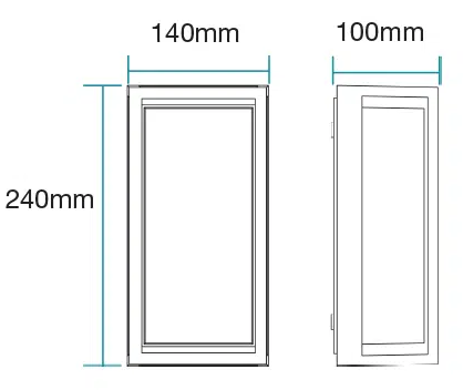 Crew 12W LED Tricolour Wall Exterior Matt Black - MLXC34512M