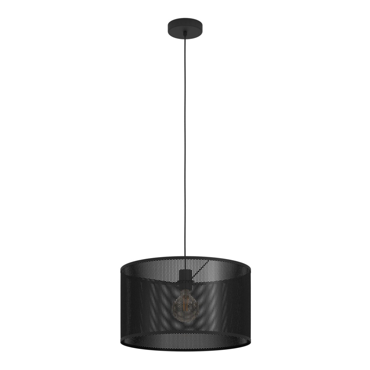 Manby 1 Light Pendant Black 43795N